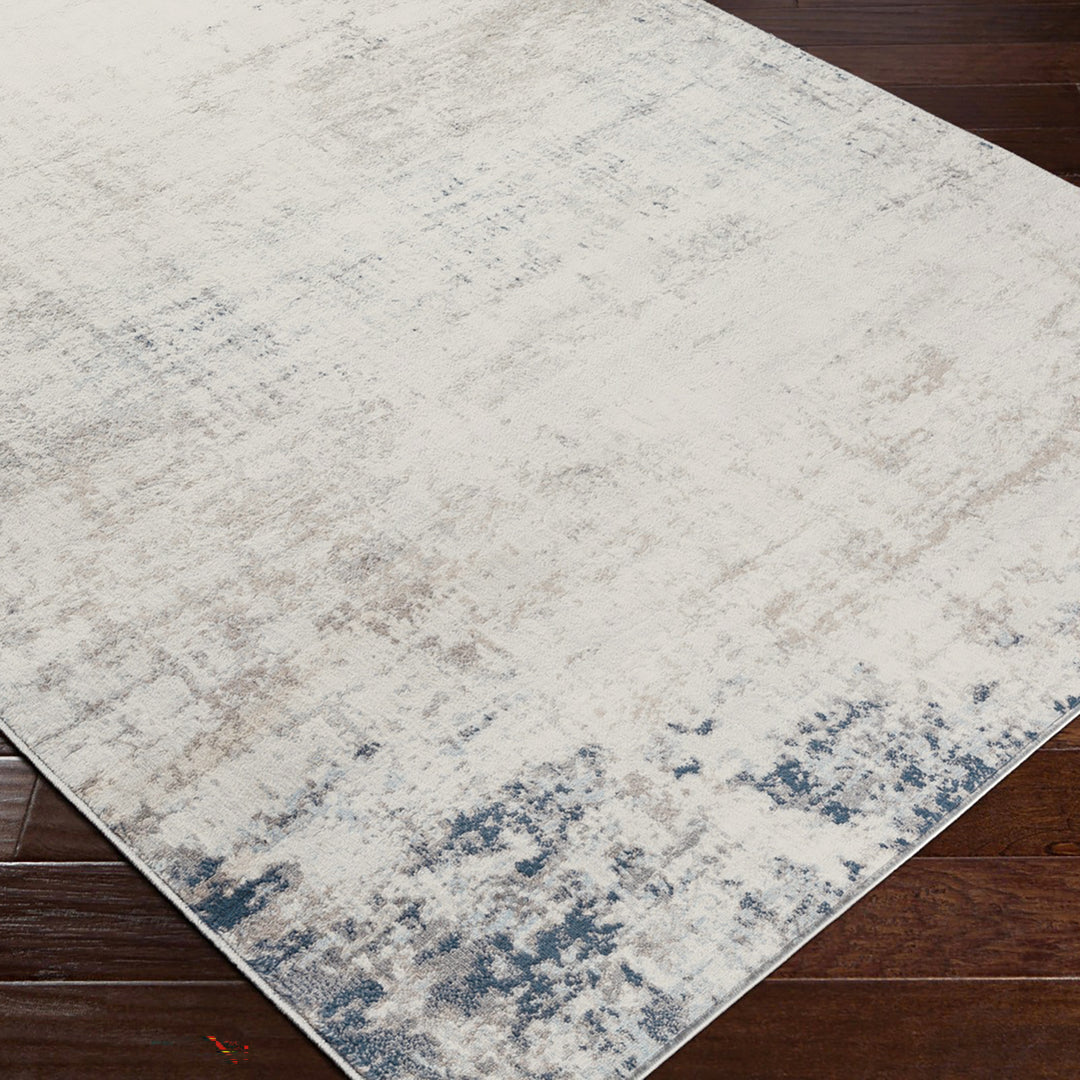 Tapis Abstrait Utrecht Moderne Ivoire/Gris/Bleu