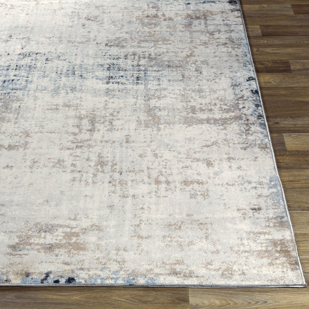 Tapis Abstrait Utrecht Moderne Ivoire/Gris/Bleu