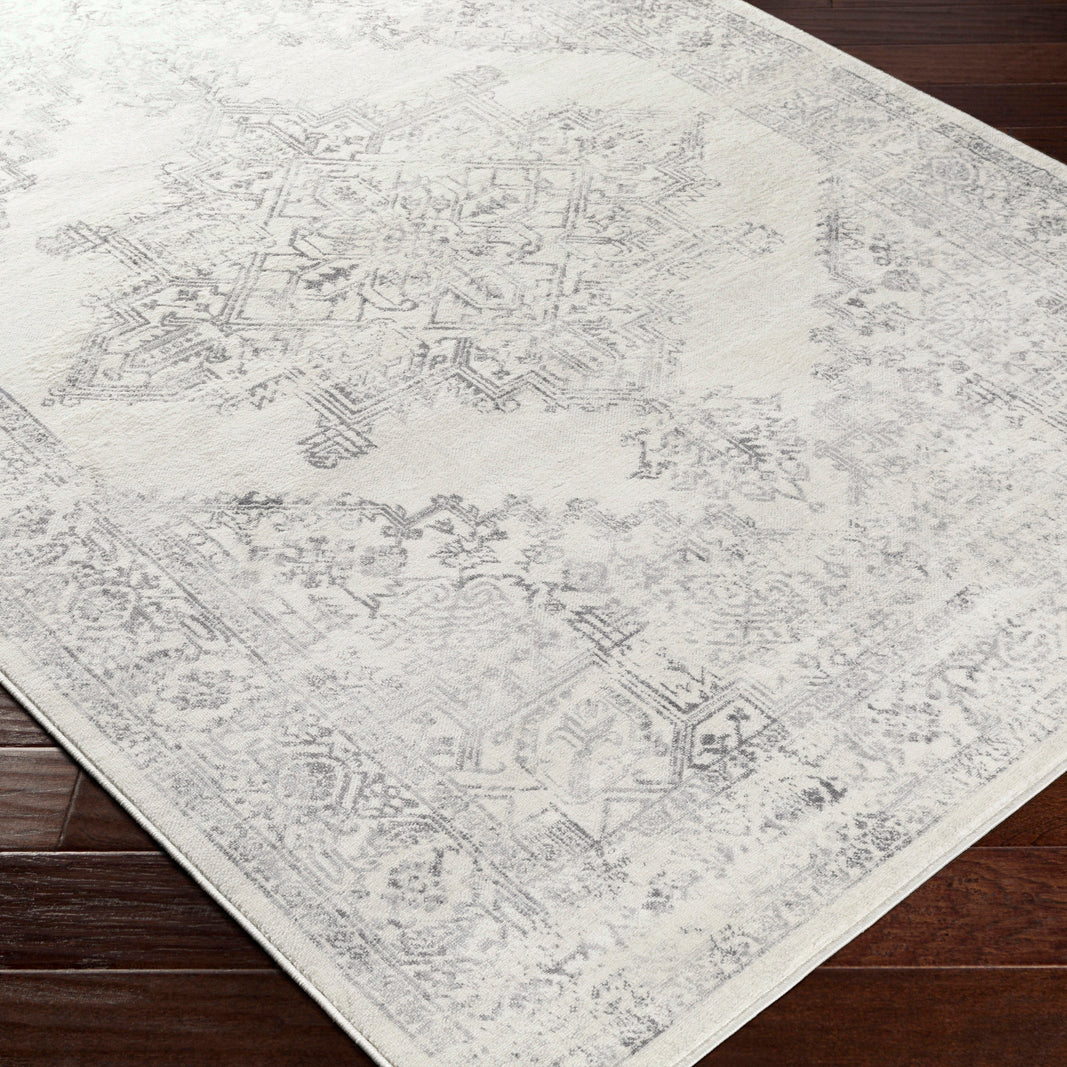 Tapis Vintage Oriental Blanc/Gris Kota