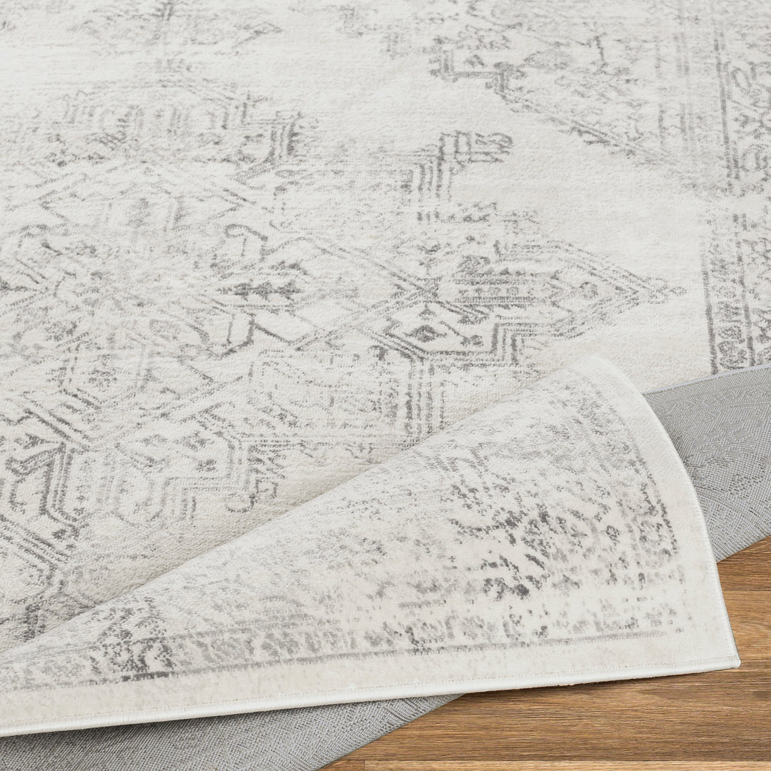 Tapis Vintage Oriental Blanc/Gris Kota