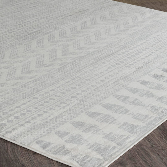 Tapis de Couloir Scandinave Bohème Gris Mykonos
