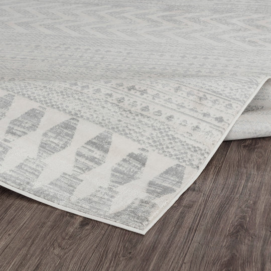 Tapis Scandinave Bohème Gris Mykonos