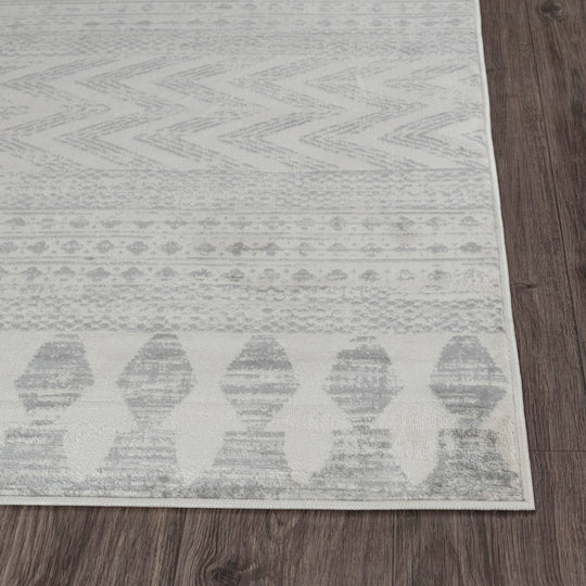 Tapis Scandinave Bohème Gris Mykonos