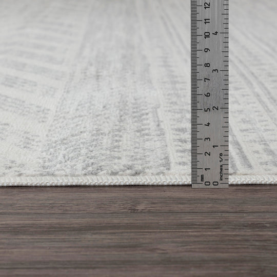 Tapis de Couloir Scandinave Bohème Gris Mykonos