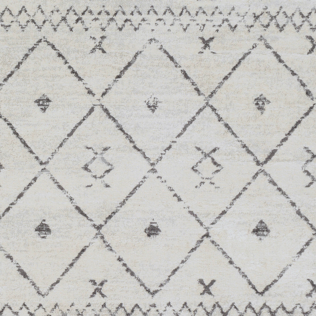 Tapis Berbère Ethnique Blanc/Gris Lima