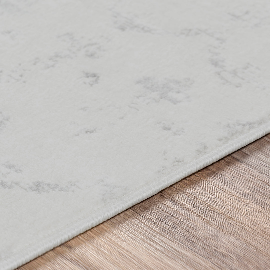 Tapis de Couloir Berbère Ethnique Blanc/Gris Lyon