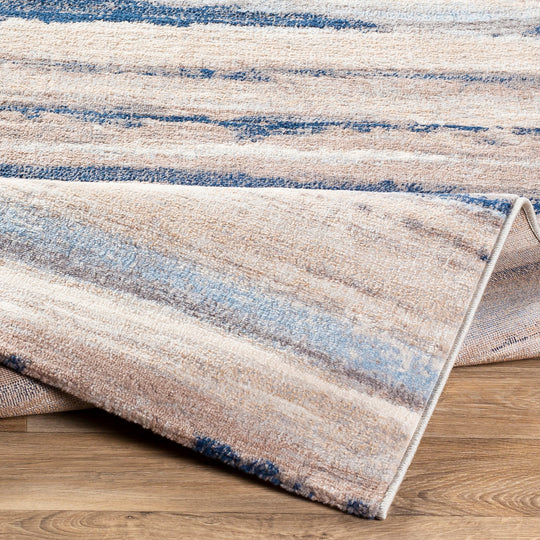 Tapis Scandinave Moderne Blanc/Gris/Bleu Dusel