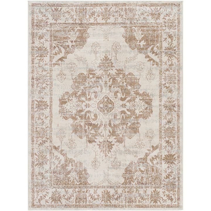 Tapis Surya Shawna vintage oriental beige et gris