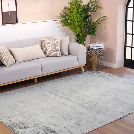 Tapis Abstrait Utrecht Moderne Blanc/Gris