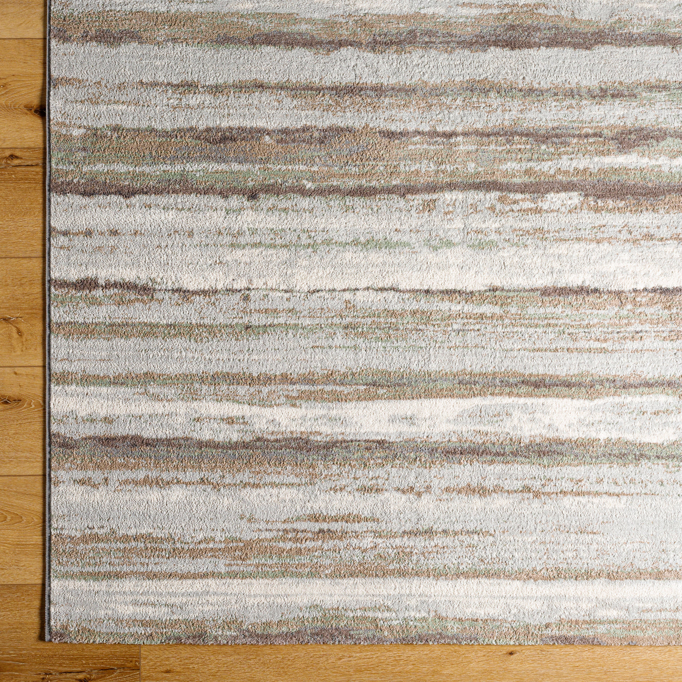 Tapis de Couloir Scandinave Moderne Brun/Vert Dusel