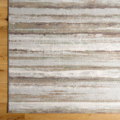 Tapis de Couloir Scandinave Moderne Brun/Vert Dusel