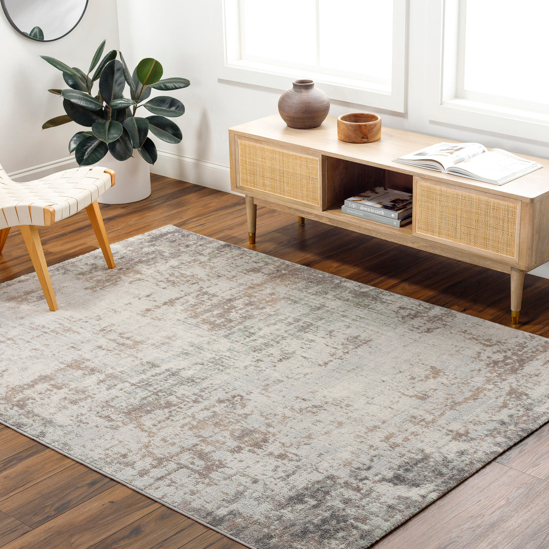 Tapis Abstrait Utrecht Moderne Gris/Brun