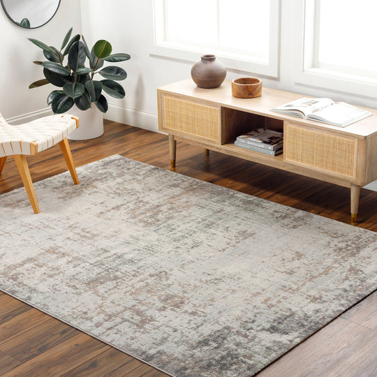 Tapis Abstrait Utrecht Moderne Gris/Brun