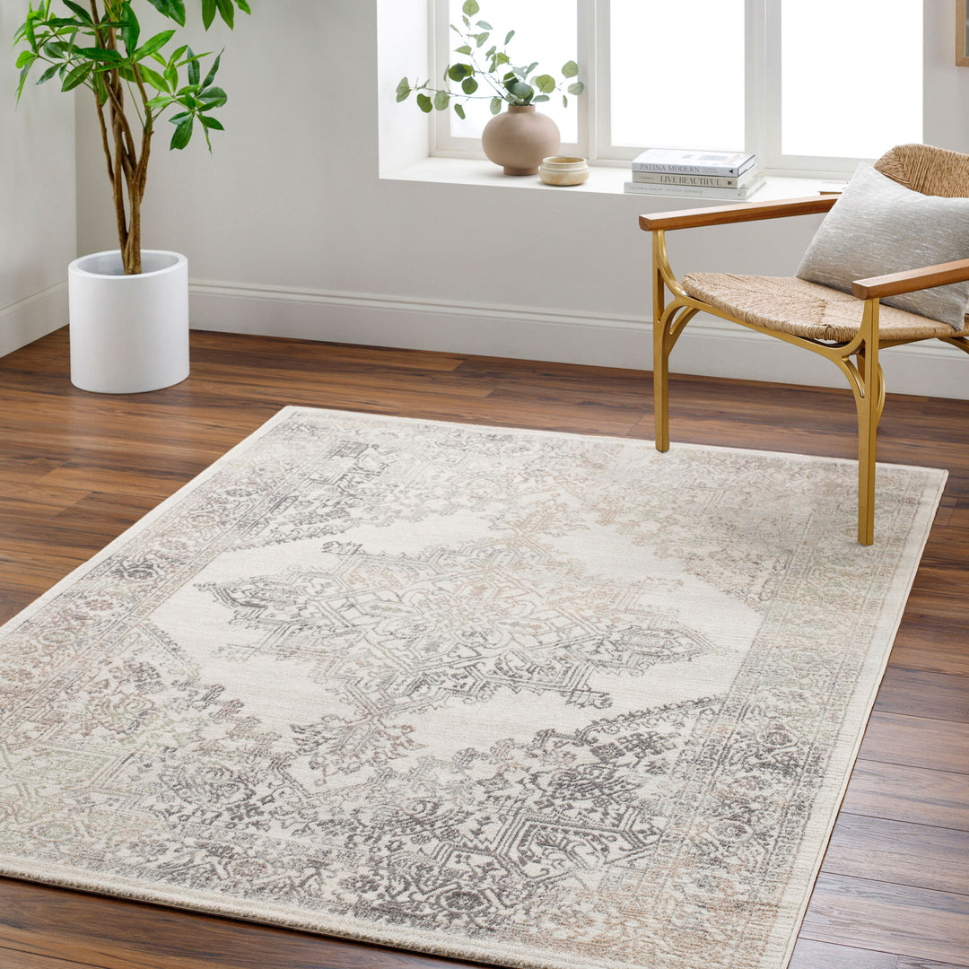 Tapis de Couloir Vintage Oriental Gris/Brun Kota