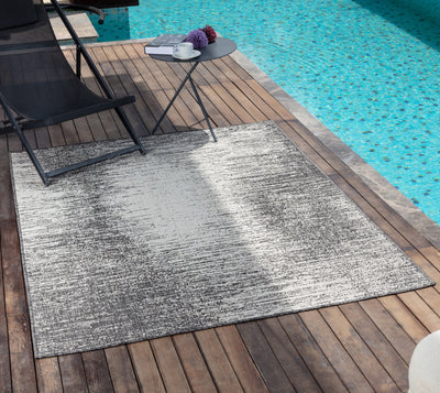 BONG Tapis d'Extérieur/Intérieur Ivoire/Gris 160x213
