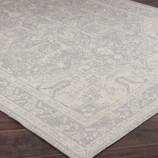 BALLARAT Tapis d'Extérieur/Intérieur Gris/Ivoire 160x213