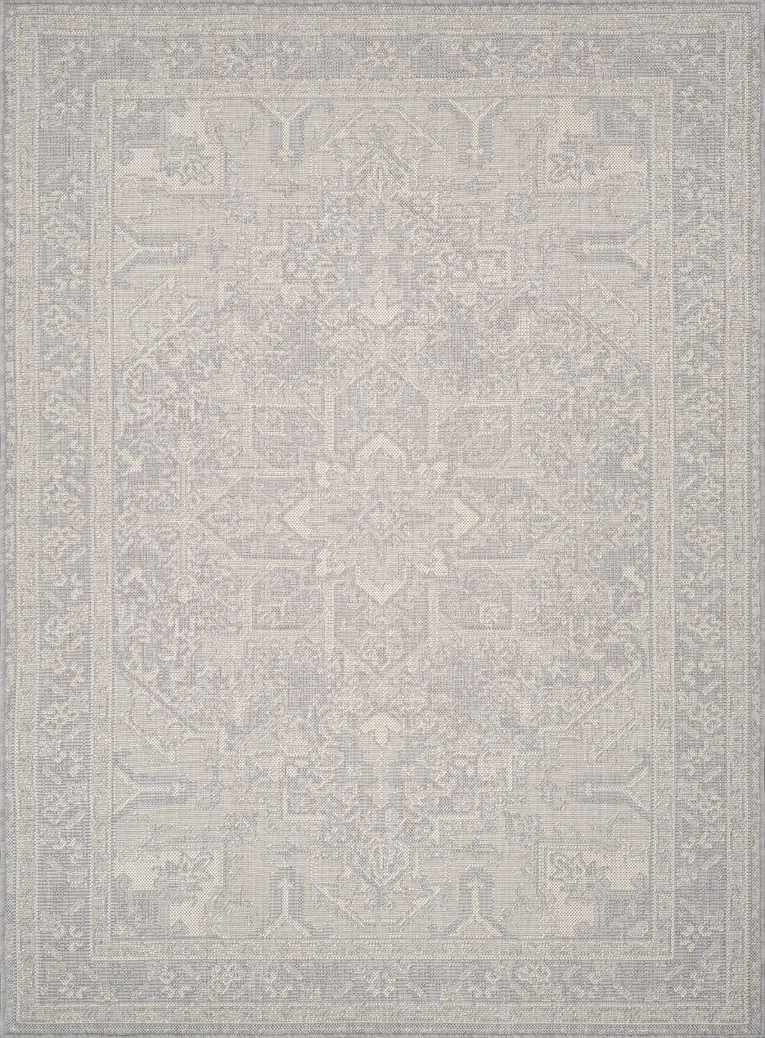 BALLARAT Tapis d'Extérieur/Intérieur Gris/Ivoire 160x213