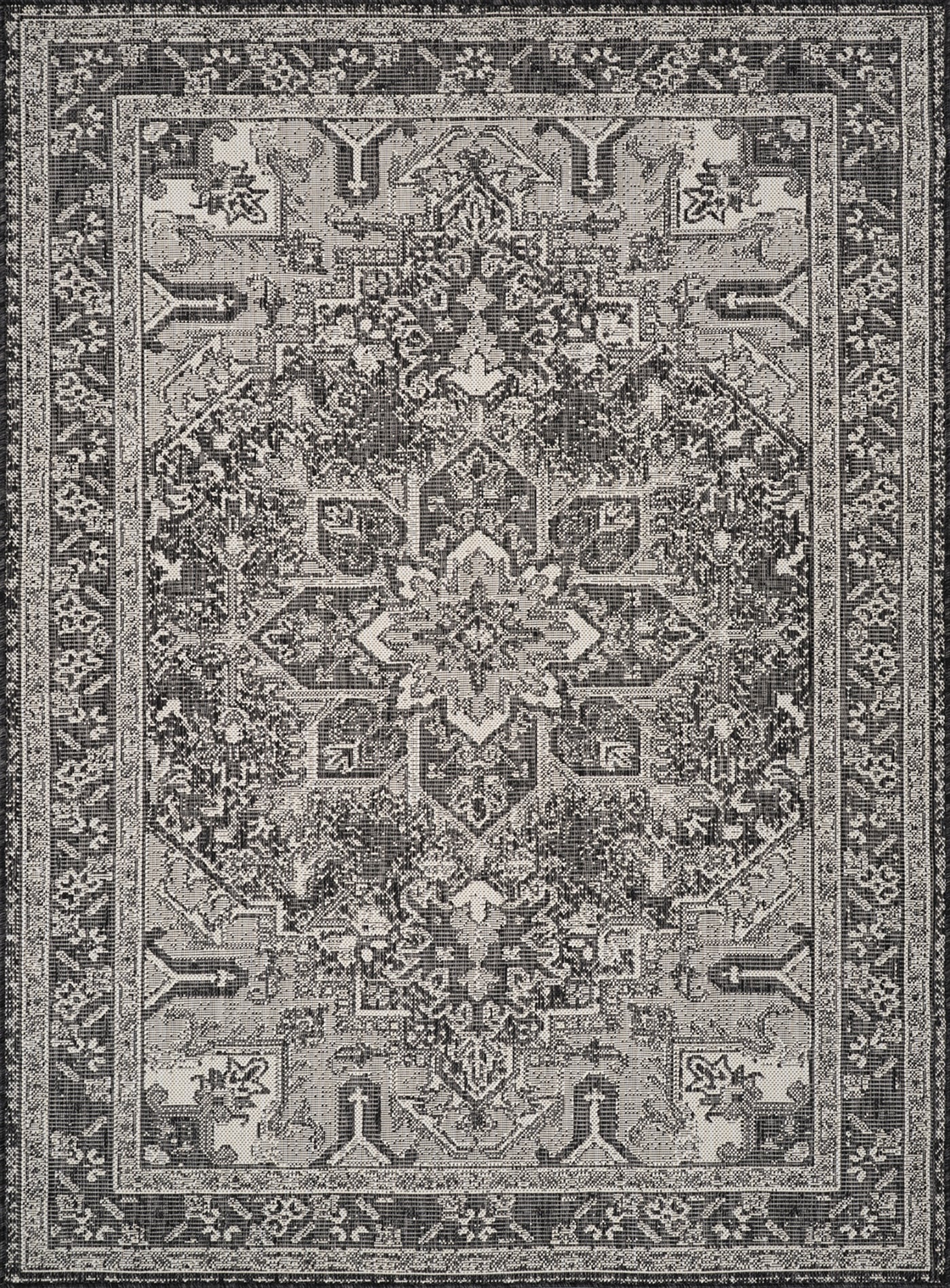 Tapis d'Extérieur/Intérieur Gris/Ivoire  Ballarat