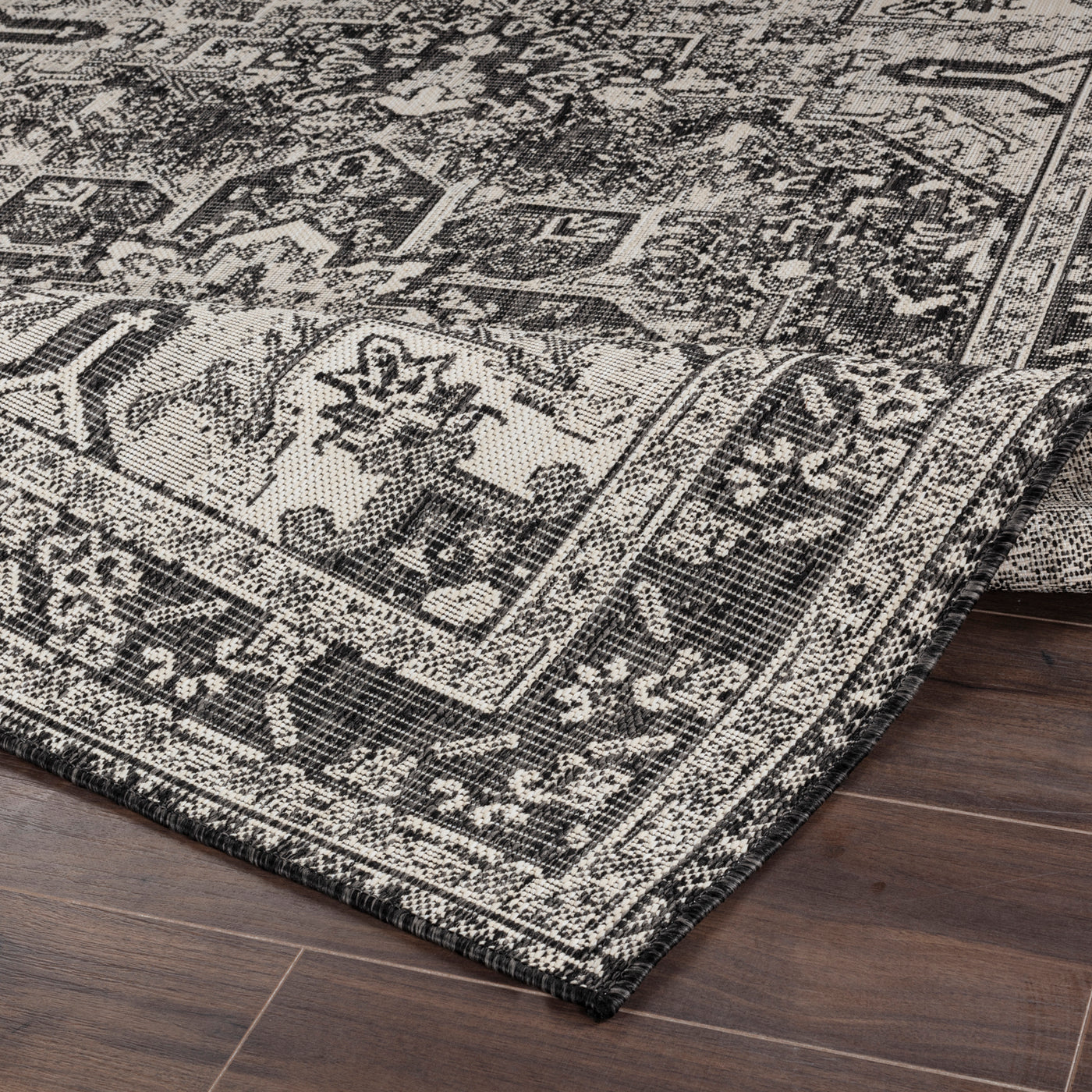 Tapis d'Extérieur/Intérieur Gris/Ivoire  Ballarat