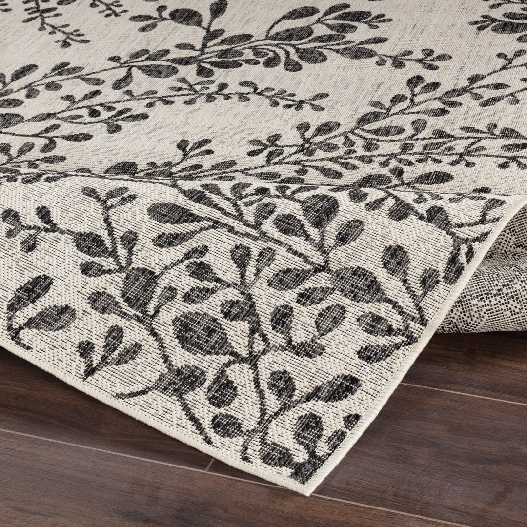 HASSELT Tapis d'Extérieur/Intérieur Ivoire/Gris 160x213