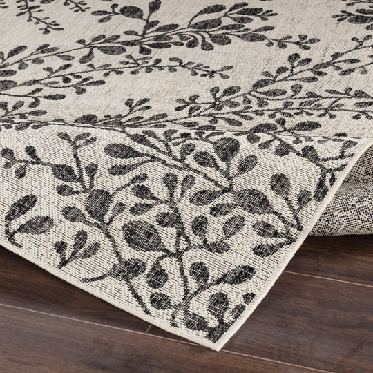 HASSELT Tapis d'Extérieur/Intérieur Ivoire/Gris 120x170