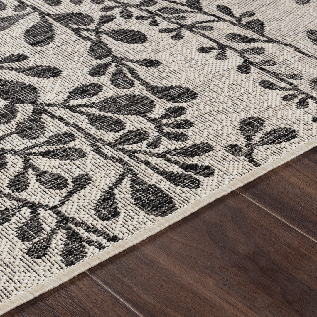 HASSELT Tapis d'Extérieur/Intérieur Ivoire/Gris 160x213