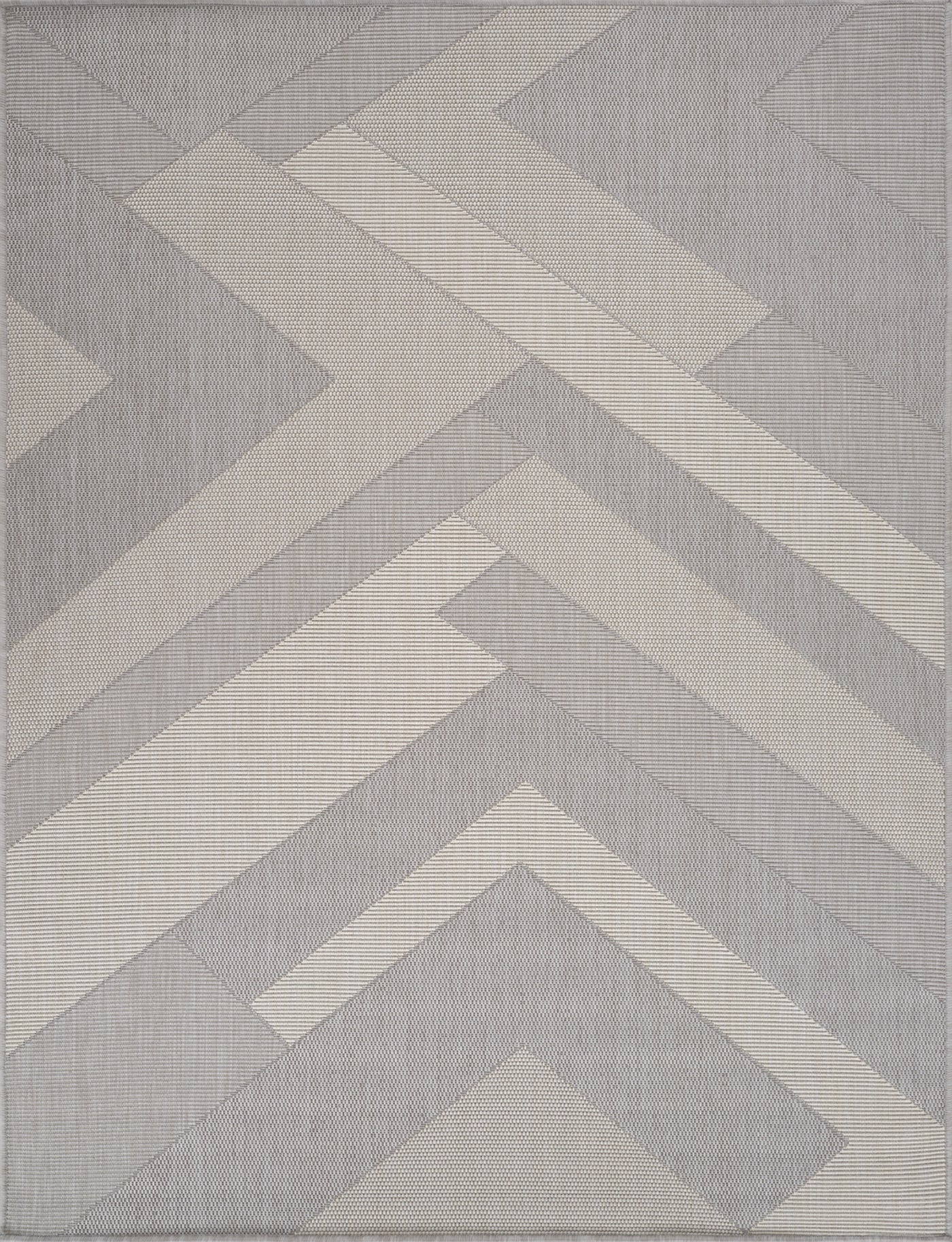 Tapis d'Extérieur/Intérieur Gris/Ivoire  Hino