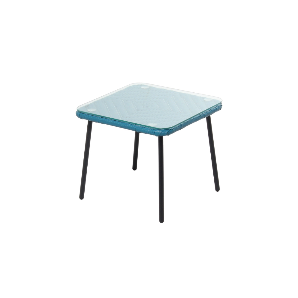 table acapulco bleu fond blanc