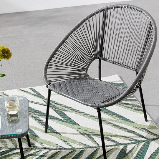 chaise acapulco gris foncé