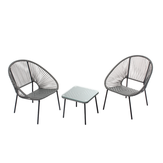 salon de jardin acapulco gris foncé fond blanc