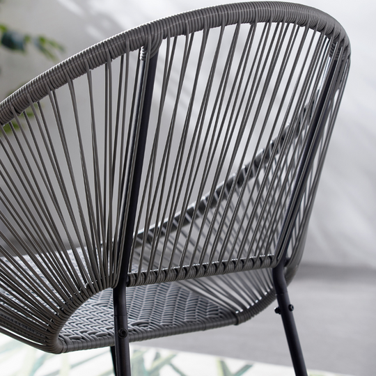 dos chaise zoom acapulco gris foncé