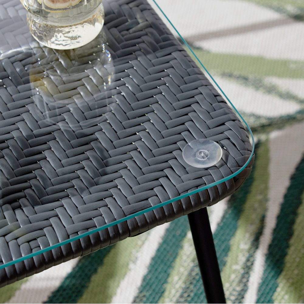 zoom angle table basse acapulco gris foncé