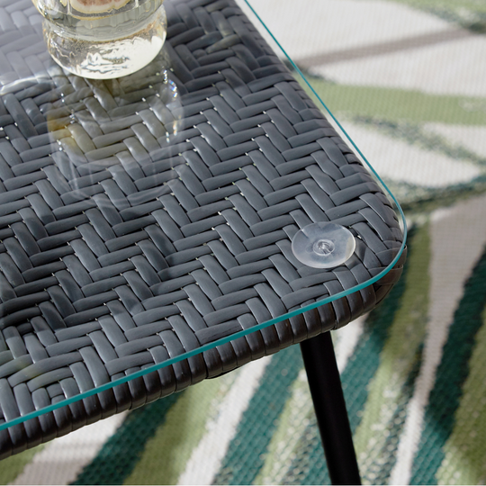 zoom angle table basse acapulco gris foncé