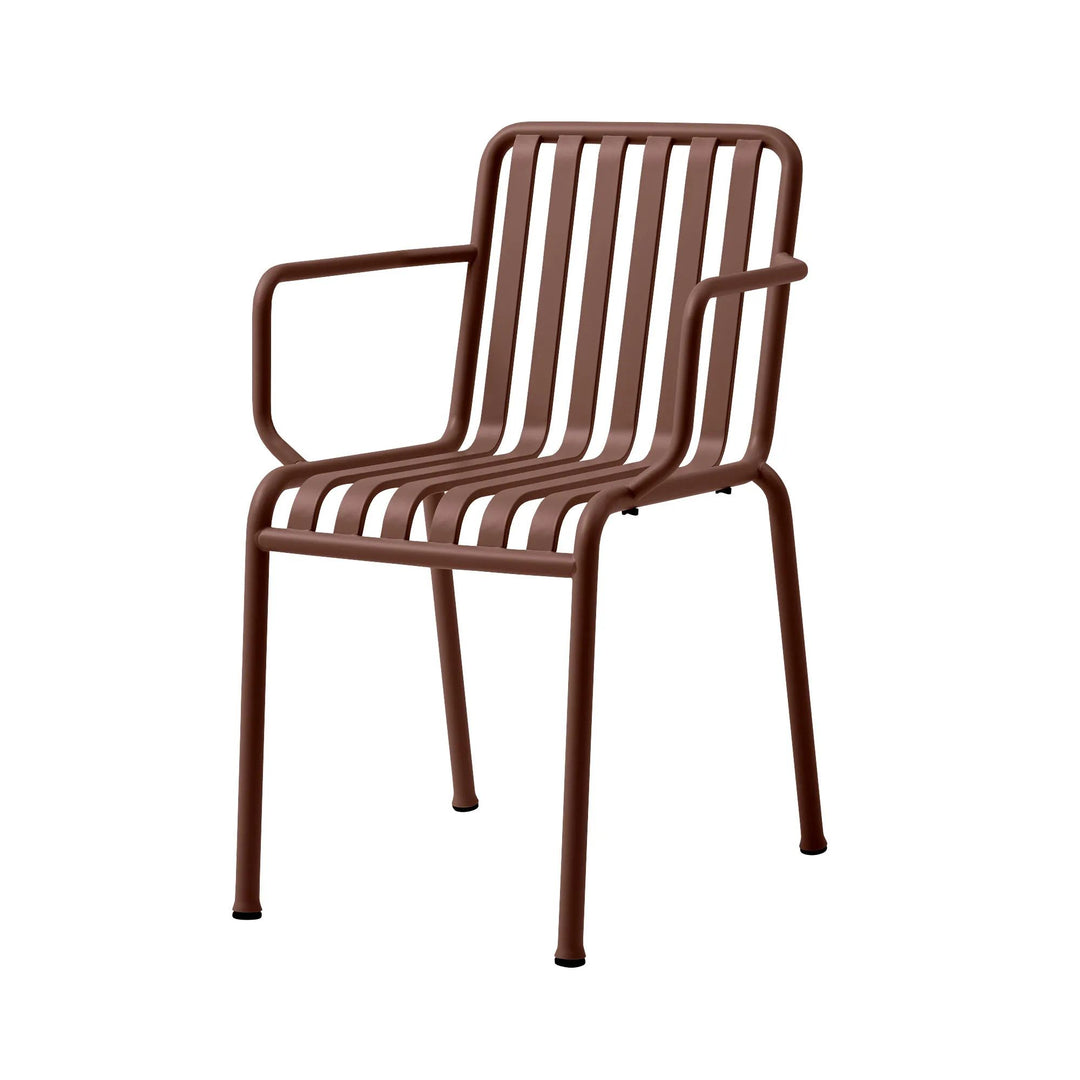 Salon de jardin HAY Palissade rouge (1 banc, 2 fauteuils, 2 chaises et 1 ottoman)