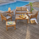 Salon de jardin HYBA en Acacia 4 pièces BALI