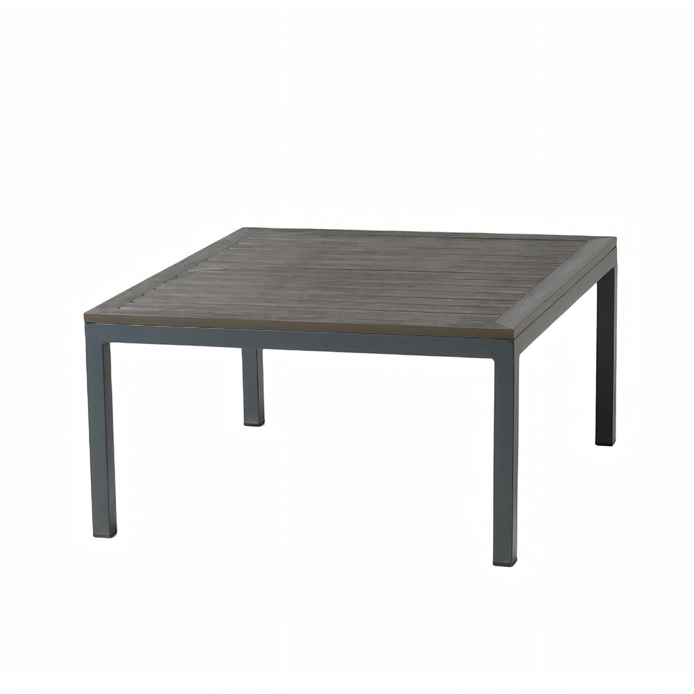 Salon de jardin 3/4 places avec table basse gris foncé MAJURO