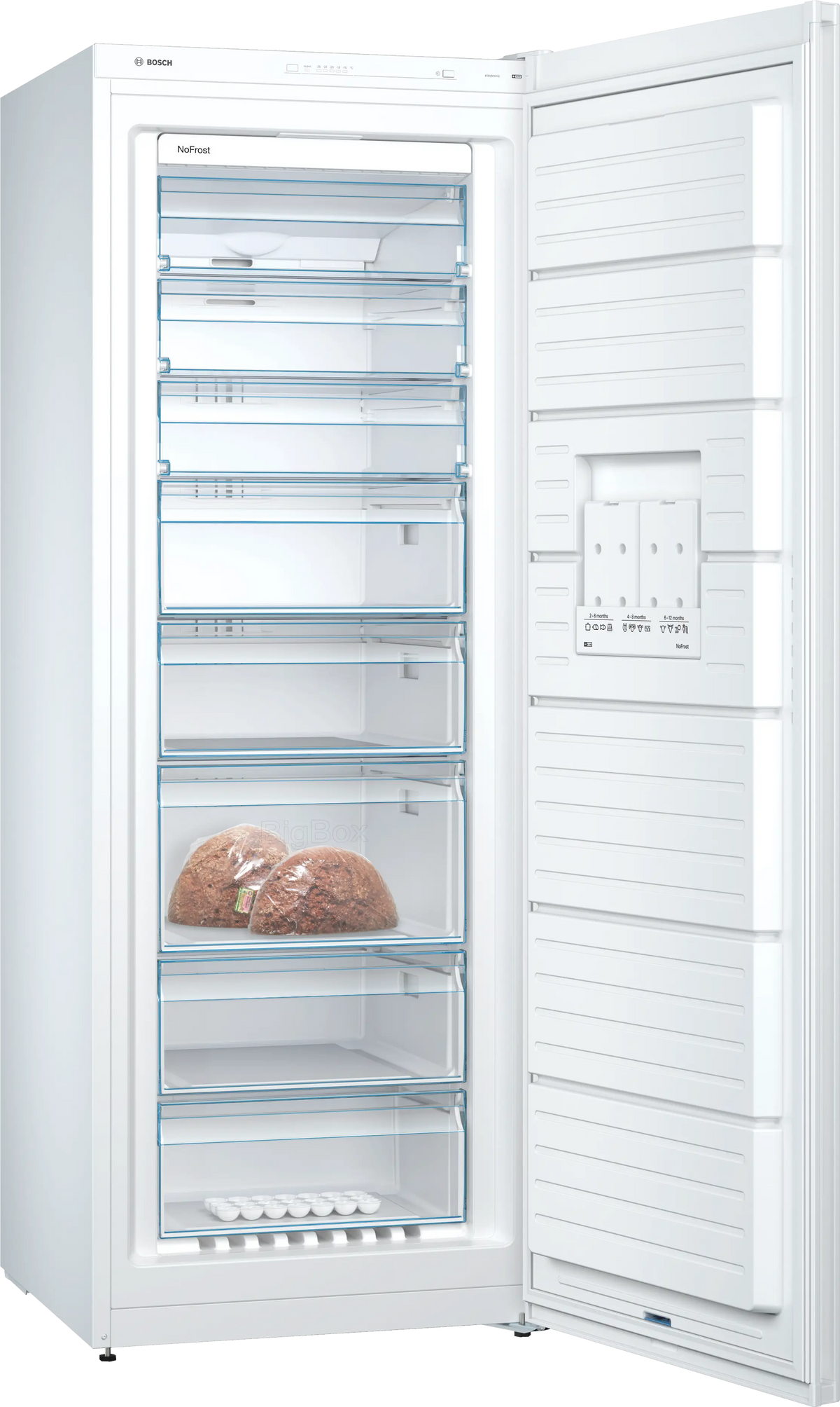 Congélateur BOSCH GSN58VWEV Série 4 NoFrost Blanc 191cm Pose Libre — photo produit