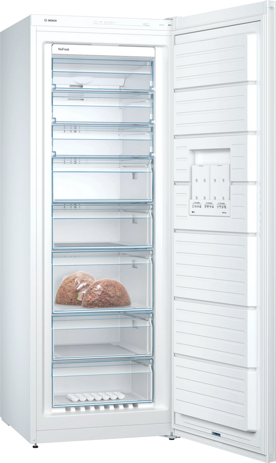Congélateur BOSCH GSN58VWEV Série 4 NoFrost Blanc 191cm Pose Libre — photo produit
