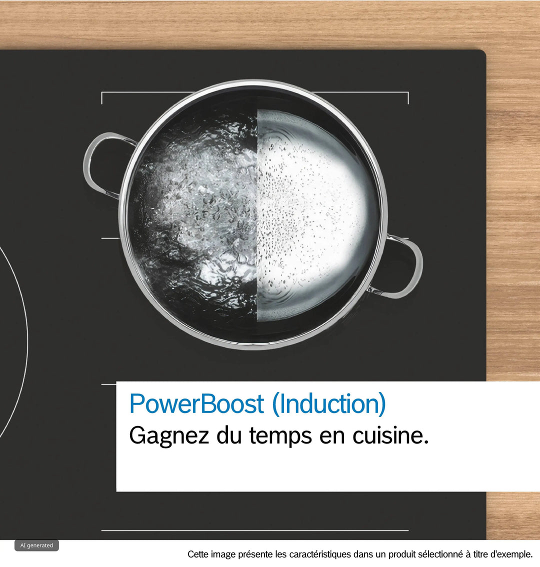 Plaque induction BOSCH PIX631HC1E, Série 6, Flex induction, Perfect Fry — photo produit