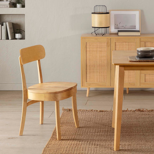 Lot de 2 chaises sillas bois