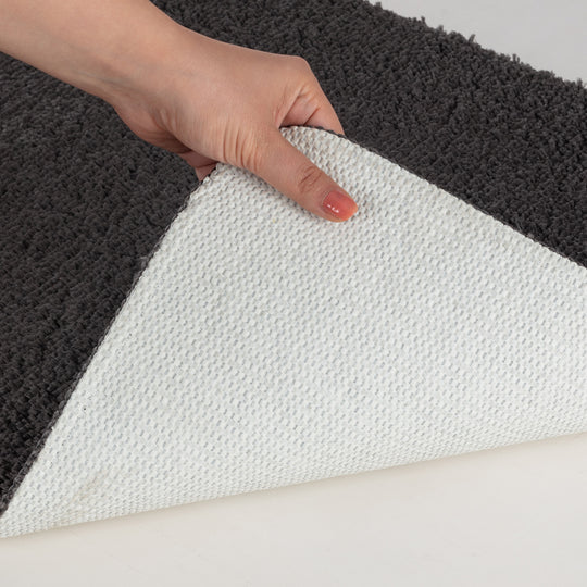Tapis de Salle de Bain Lavable Antidérapant Gris Cocoa