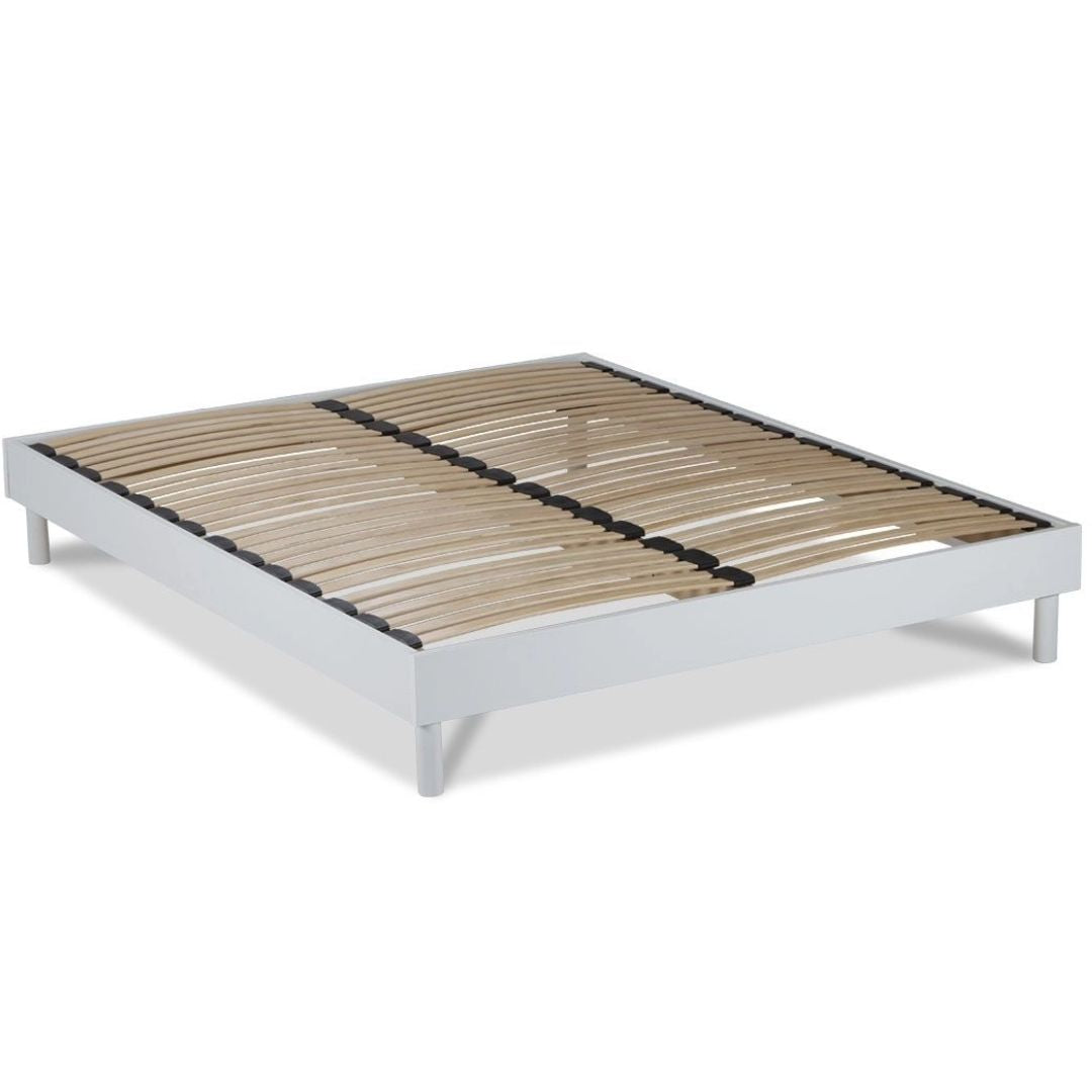 Sommier en kit bois Made in France - Bois, Blanc ou Gris
