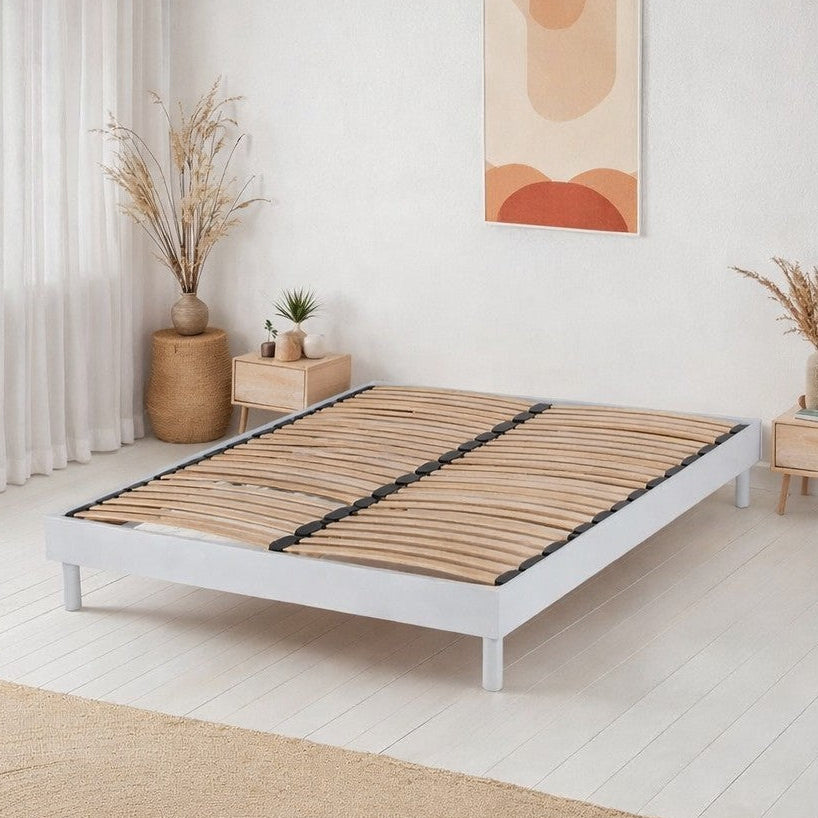 Sommier en kit bois Made in France - Bois, Blanc ou Gris