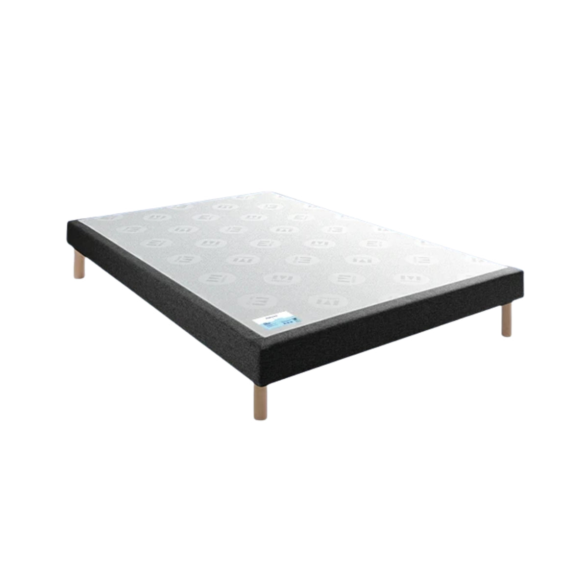 Sommier tapissier MERINOS Pencil anthracite 160x200cm (livré sans pieds)