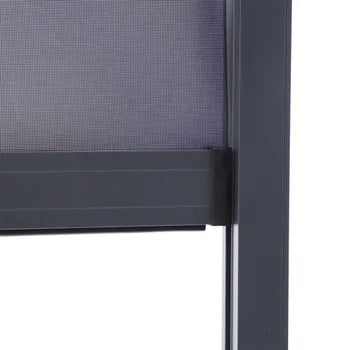 Store latéral pour pergola NATERIAL en aluminium gris  L.340.8xH.231.6 cm