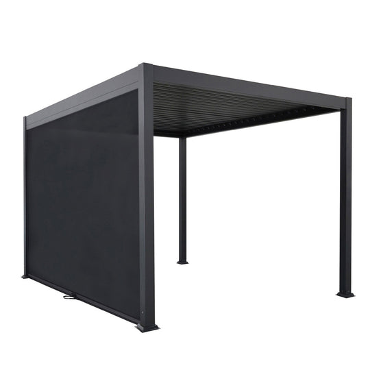 Store DRAWER Tero pour pergola bioclimatique 3m gris foncé