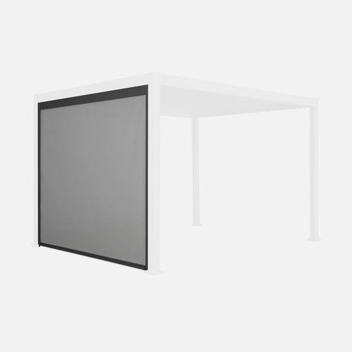 Store latéral SWEEEK Triomphe 3m pour pergola bioclimatique aluminium gris anthracite — photo produit