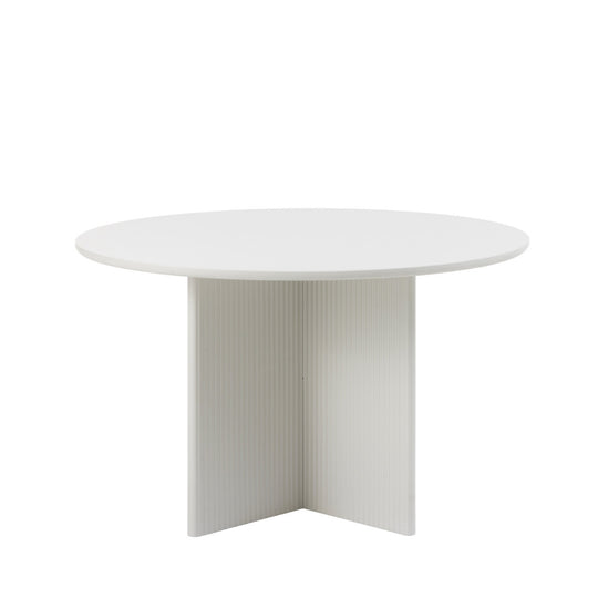 Table à manger ronde DRAWER Jura 4 personnes en bois ø110cm
