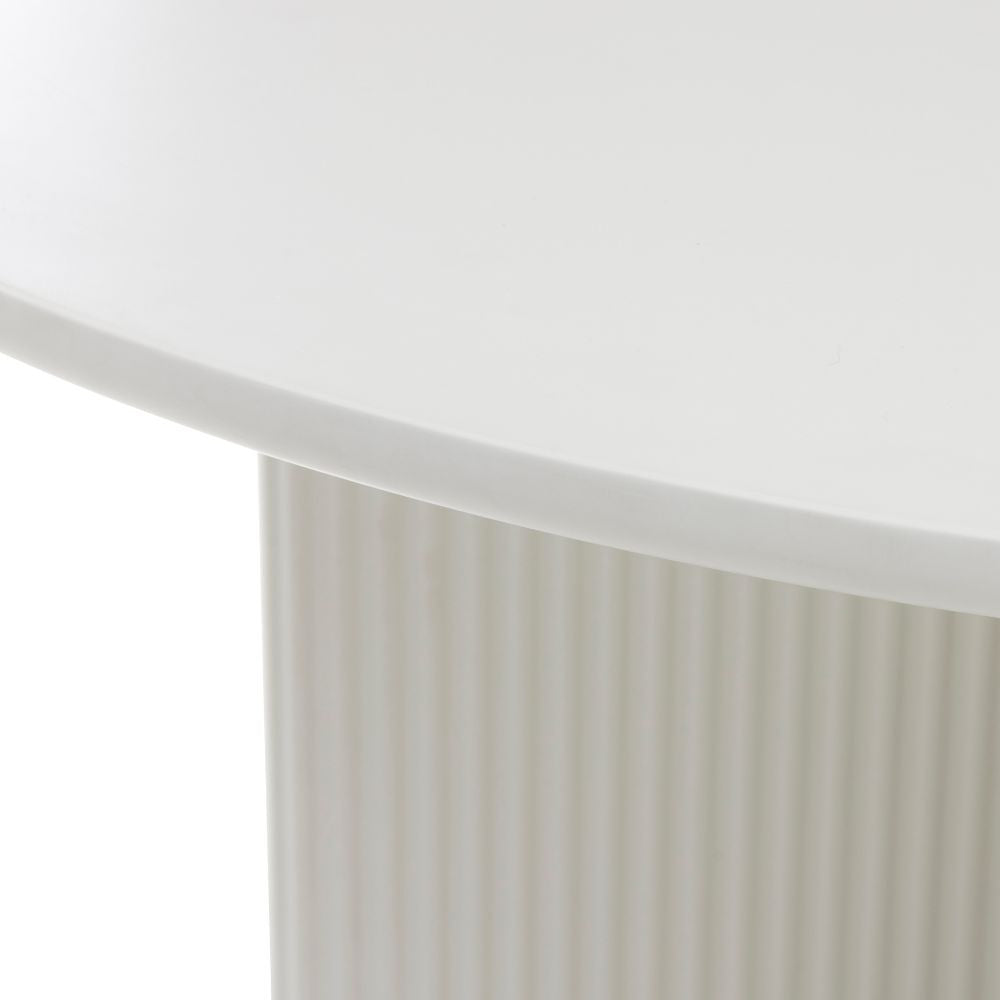 Table à manger ronde DRAWER Jura 4 personnes en bois ø110cm