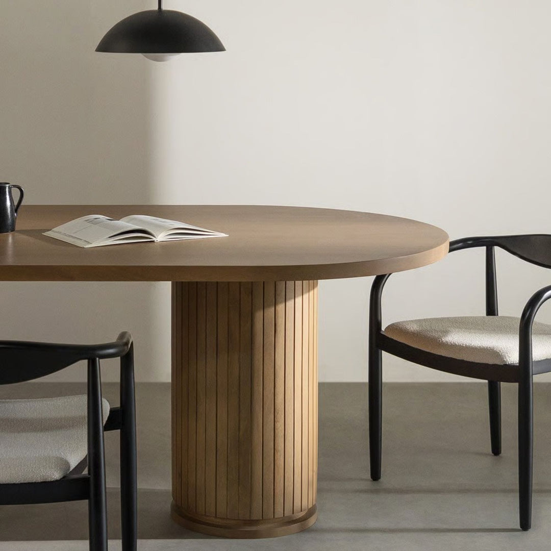 Table à manger SKLUM Analis ovale en bois de manguier 240cm